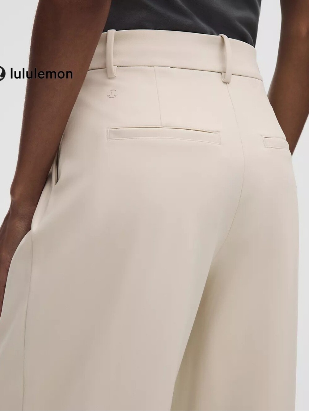 LULULEMON DAYDRIFT HIGH RISE WIDE LEG TROUSER - SHORT | WOMEN'S | COLOR SAND - Picture 7 of 11